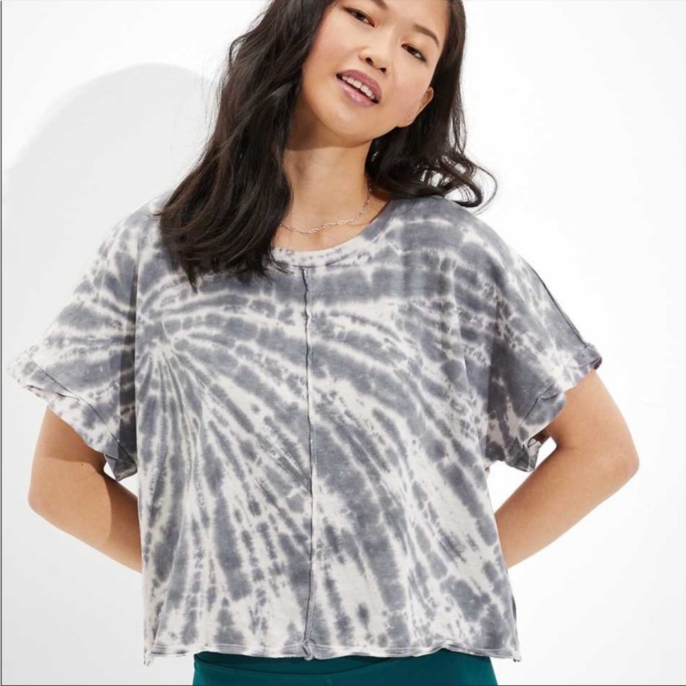 American Eagle Tie Dye Crop Tee